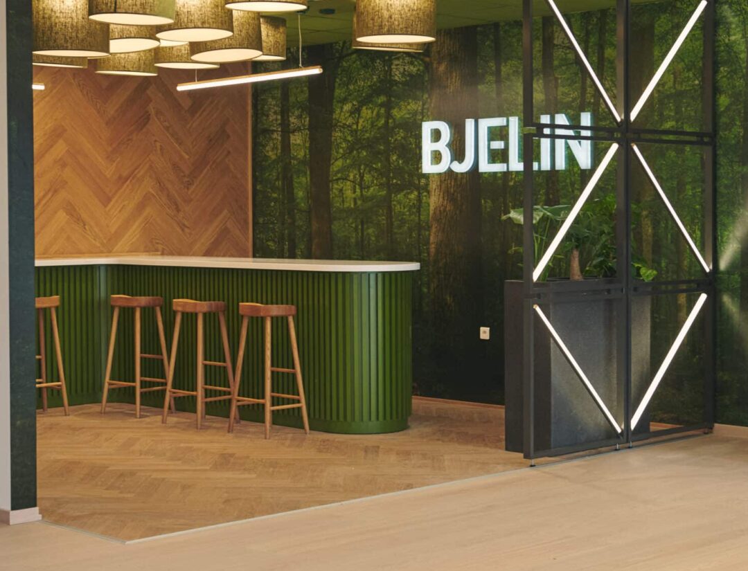 Bjelin Showroom Kroatien Platsbyggd inredning