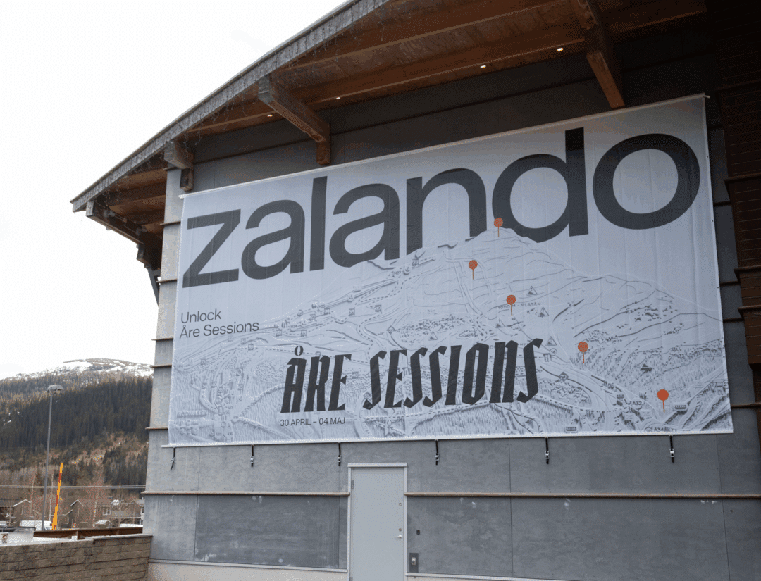 Skylt Zalando Åre Sessions
