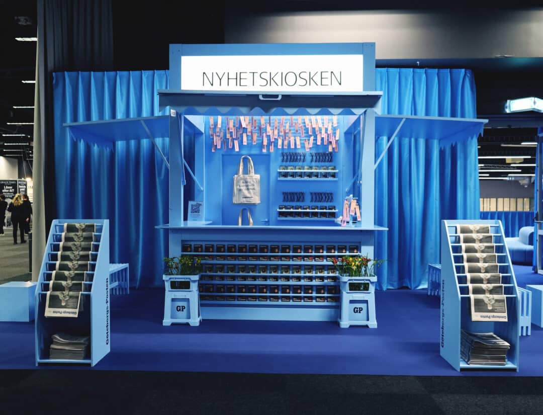 Göteborgs-Posten mässmonter Bokmässan