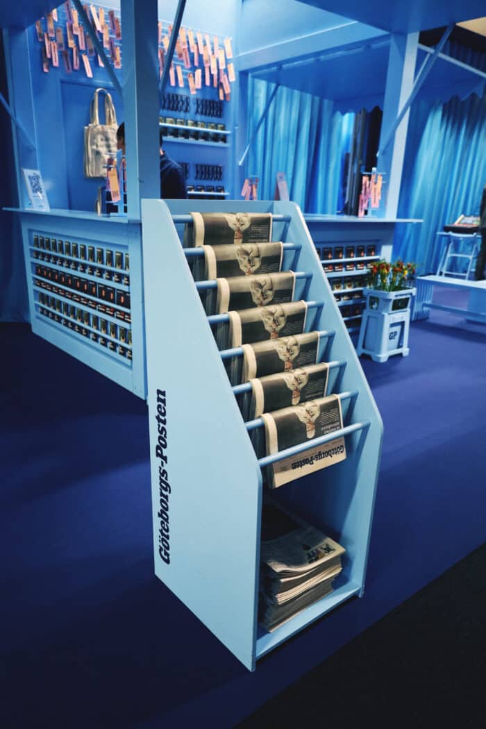 Göteborgs-Posten mässmonter Bokmässan
