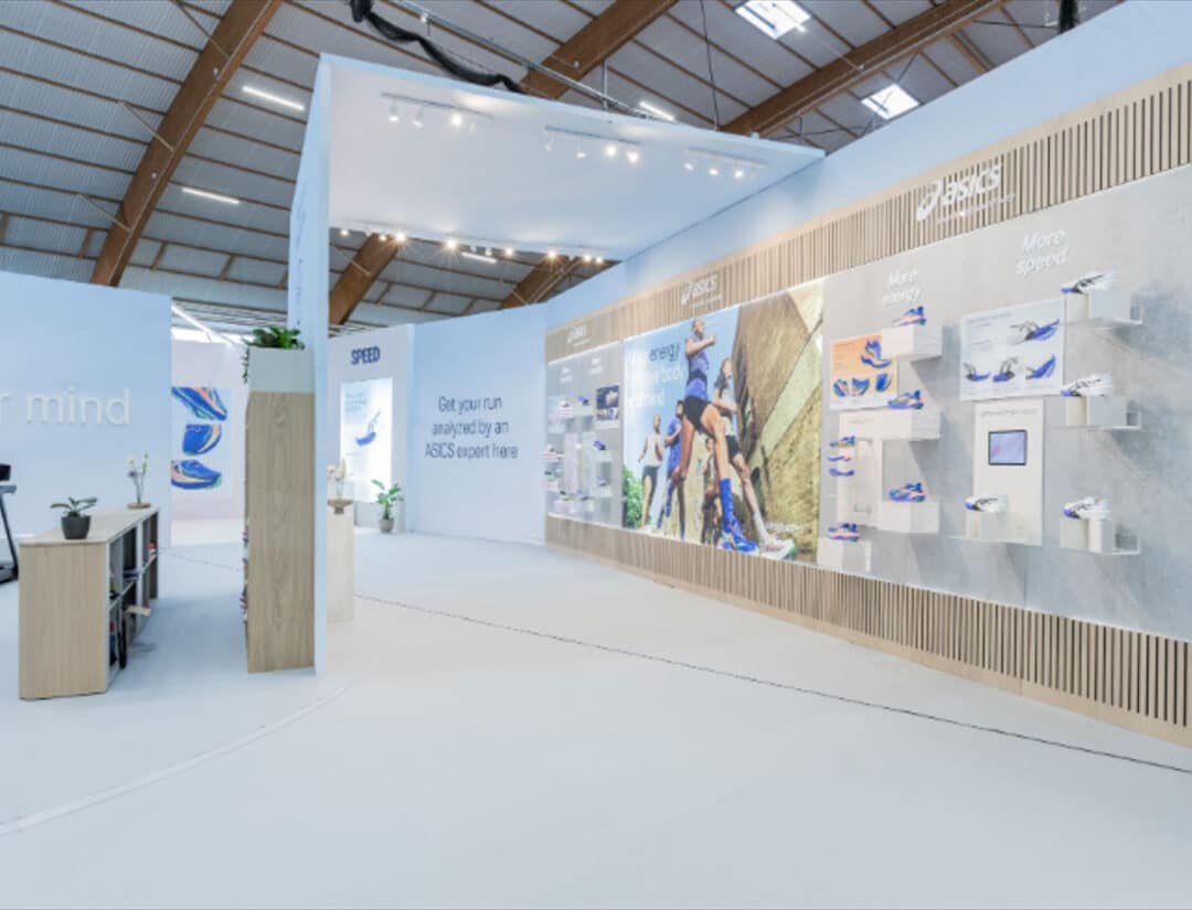 Asics Showroom Expo Specialbyggd inredning
